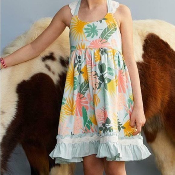 Matilda Jane Jungle Adventure Tropical Dress 6 NWT - Picture 2 of 7